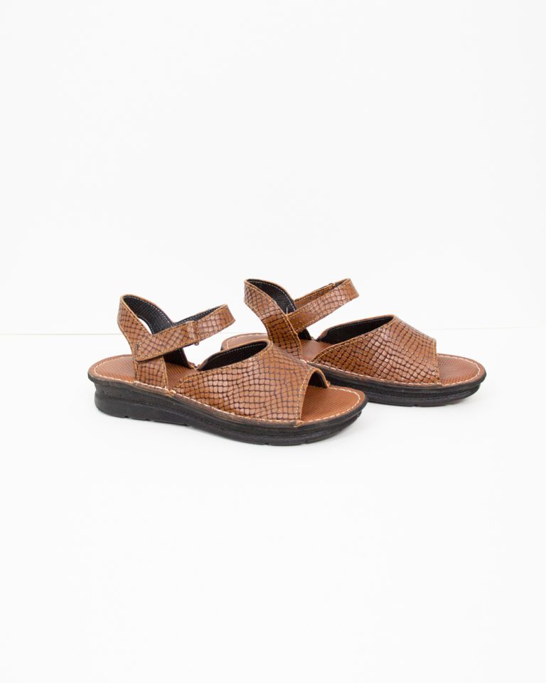 صندل چرمی زنانه دست‌دوز مدل «کلاسیک 118»